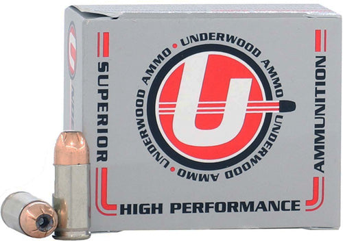 Underwood Ammo .45 ACP/Auto 332 Sporting +P Jacketed Hollow Point JHP 185 Grain