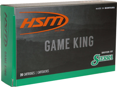 HSM .338 Winchester Magnum 338MAG17N Sierra Game King Spitzer Boat Tail SBT 250 Grain