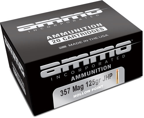 Ammo Inc .357 Magnum 357125JHPA20 Signature Self Defense Jacketed Hollow Point JHP 125 Grain