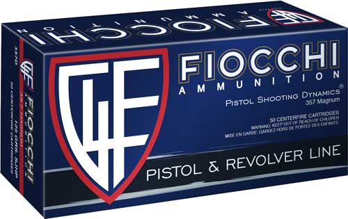 Fiocchi .357 Magnum 357D Defense Dynamics Jacketed Hollow Point JHP 125 Grain