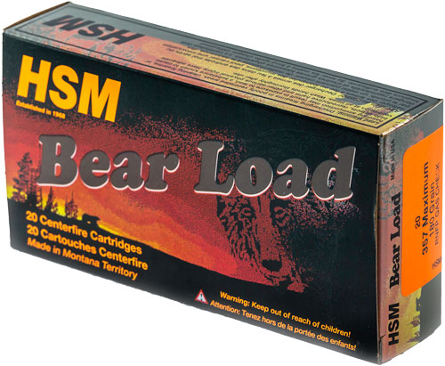 HSM .357 Maximum 357MAX3N Bear Load LEAD RNFP Gas Check 180 Grain