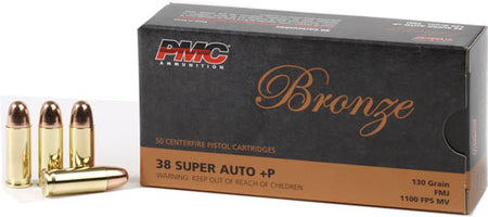 PMC .38 Super 38SA Bronze Full Metal Jacket FMJ 130 Grain