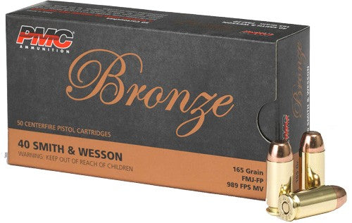 PMC .40 S&W 40D Bronze Full Metal Jacket FMJ 165 Grain