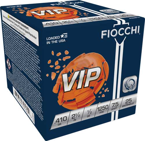 Fiocchi .410 Bore 410VIP75  2.5" 1/2oz 7.5 Shot