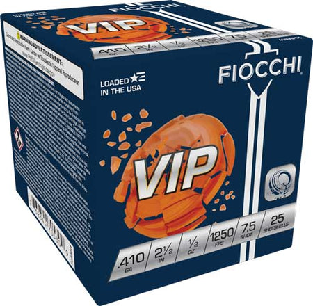 Fiocchi .410 Bore 410VIP75  2.5" 1/2oz 7.5 Shot