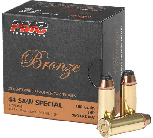 PMC .44 S&W Special 44SB Bronze Jacketed Hollow Point JHP 180 Grain