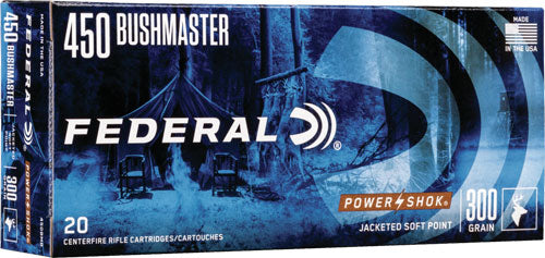 Federal .450 Bushmaster 450BMB PowerShok Jacketed Soft Point JSP 300 Grain