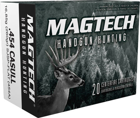 Magtech .454 Casull 454A Sport Shooting Range/Training Semi-Jacketed Soft Point Flat 260 Grain