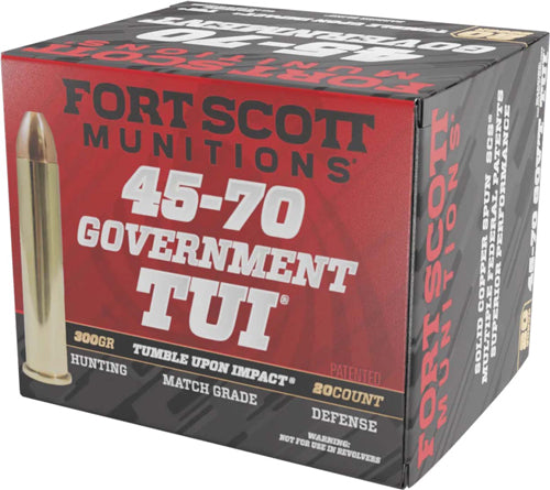 Fort Scott Munitions .45-70 Government 4570300SCV1 Tumble Upon Impact (TUI) Brush Hog Solid Copper Spun CS 300 Grain