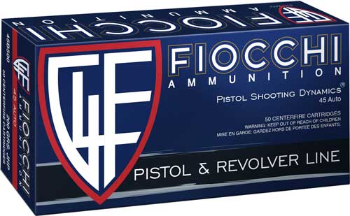 Fiocchi .45 ACP/Auto 45B500 Defense Dynamics Jacketed Hollow Point JHP 200 Grain
