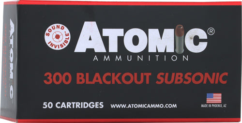 Atomic .300 AAC Blackout 465 Subsonic Hollow Point Boat Tail HPBT 220 Grain