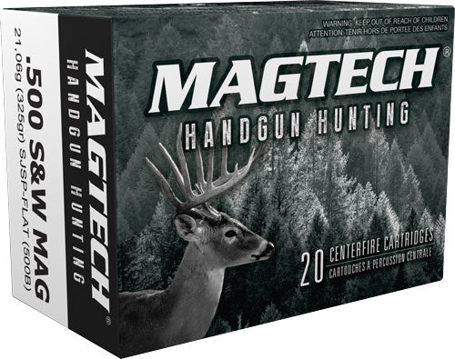 Magtech .500 S&W Mag 500B Sport Shooting Range/Training Semi-Jacketed Soft Point Flat 325 Grain
