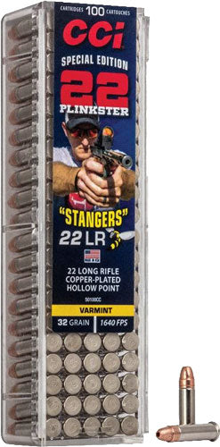 CCI .22 Long Rifle 50100CC Stangers Copper Plated Hollow Point CPHP 32 Grain
