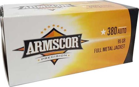 Armscor .380 ACP/Auto 50315 Precision Value Pack Full Metal Jacket FMJ 95 Grain