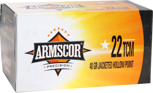 Armscor .22 TCM 50326 Precision Value Pack Jacketed Hollow Point JHP 40 Grain