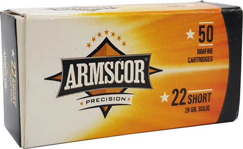 Armscor .22 Short 50415 4806015504153 Lead Solid Point 29 Grain