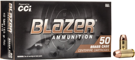 Blazer .40 S&W 5210 Brass Full Metal Jacket FMJ 165 Grain