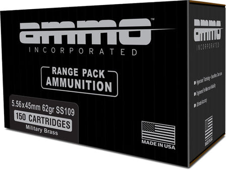 Ammo Inc 5.56x45mm NATO 556062SS109A20 Signature Full Metal Jacket FMJ 62 Grain