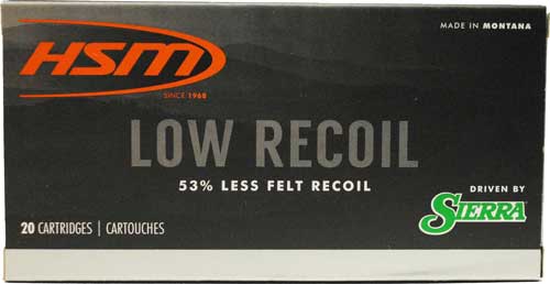 HSM 6.5mm Creedmoor HSM65CREEDMOOR6N Low Recoil Jacketed Soft Point JSP 140 Grain