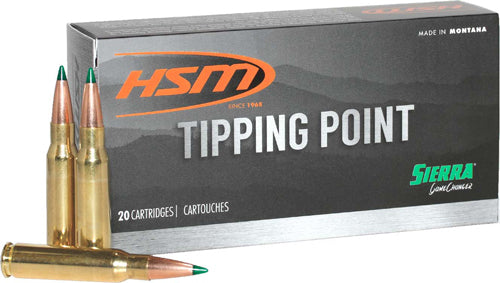 HSM 6.5mm Creedmoor HSM65Creedmoor7N Tipping Point Sierra GameChanger Polymer Tip PT 140 Grain