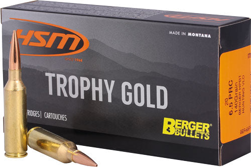 HSM 6.5 PRC 65PRC140VLD Trophy Gold Berger Match Hunt Vld 140 Grain