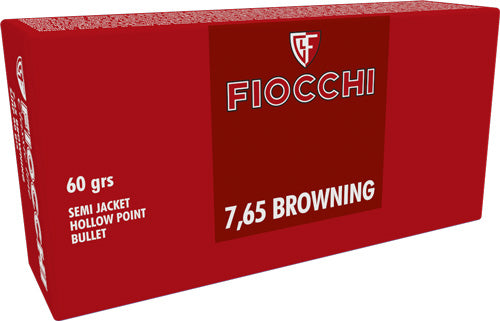 Fiocchi .32 ACP 70765400 Classic Line Jacketed Hollow Point JHP 60 Grain
