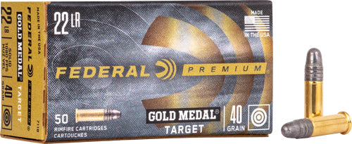 Federal .22 Long Rifle 711B Gold Medal Lead Round Nose LRN 40 Grain