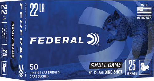 Federal .22 Long Rifle 716 GameShok Small Game & Target #12 Lead Bird Shot Shotshell 25 Grain