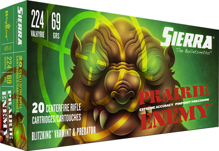 Sierra .224 Valkyrie A717112 Prairie Enemy Sierra BlitzKing 69 Grain