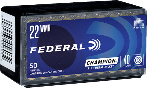 Federal .22 WMR 737 Champion Training Full Metal Jacket FMJ 40 Grain