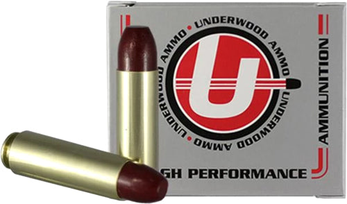 Underwood Ammo .50 Beowulf 753 Flat Nose Gas Check Black Cherry Coated Hard Cast 380 Grain