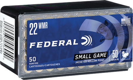 Federal .22 WMR 757 GameShok Small Game & Target Jacketed Hollow Point JHP 50 Grain