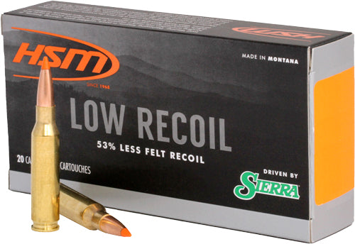 HSM 7mm-08 Remington 7mm0810N Low Recoil Orange Polymer Tip 140 Grain