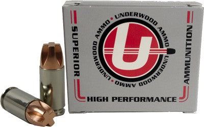 Underwood Ammo 9mm Luger/Parabellum 822 Xtreme Penetrator +P COPPER SOLID Monolithic CS 115 Grain