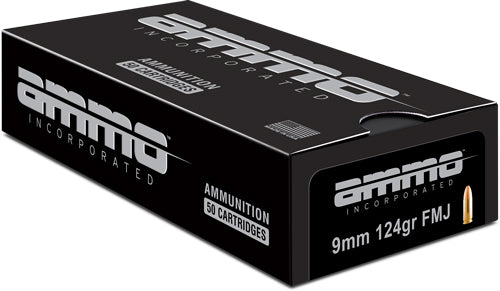 Ammo Inc 9mm Luger/Parabellum 9124TMCA50 Signature Total Metal Case TMC 124 Grain