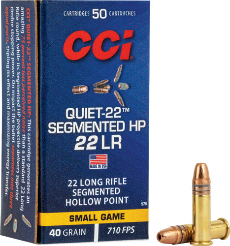 CCI .22 Long Rifle 970 Hunting Quiet-22 Segmented Hollow Point 40 Grain