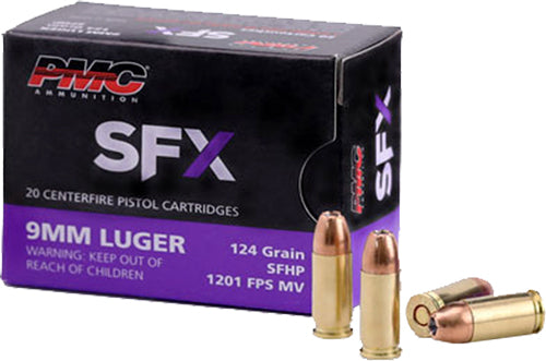 PMC 9mm Luger/Parabellum 9SFX SFX Premium  124 Grain
