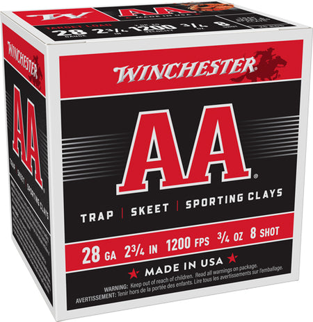 Winchester 28 Gauge AA288 020892009950 020892009950 2.75" 3/4oz 8 Shot