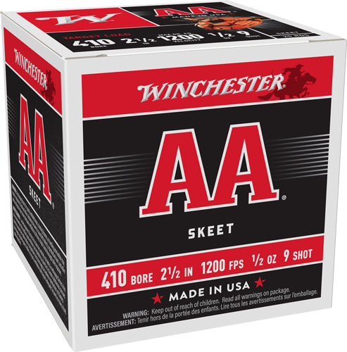 Winchester .410 Bore AA419  2.5" 1/2oz 9 Shot