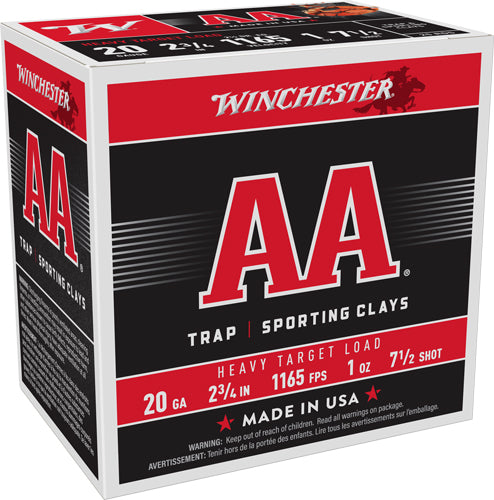 Winchester 20 Gauge AAH207 020892013629 020892013629 2.75" 7.5 Shot