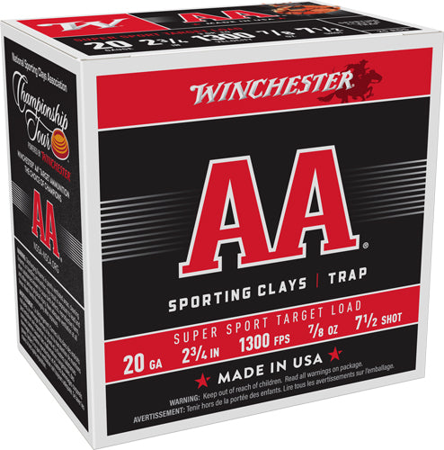 Winchester 20 Gauge AASC207 020892014893 020892014893 7/8oz 7.5 Shot