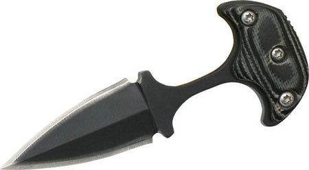 ABKT Elite 1.25" Neck Knife with Micarta Grip Sheath & Chain