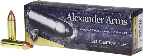 Alexander Arms .50 Beowulf AB300FTXBOX FTX Hornady FTX 300 Grain