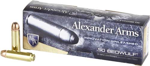 Alexander Arms .50 Beowulf AB350XTPBOX XTP Hornady XTP Hollow Point HP 350 Grain