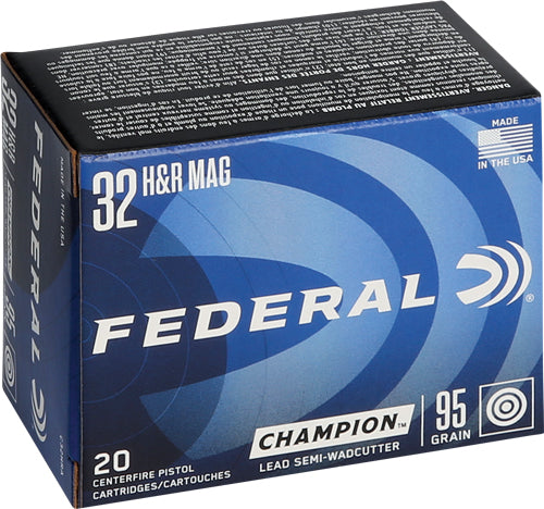 Federal .32 H&R Mag C32HRA Champion Training Lead Semi Wadcutter 95 Grain
