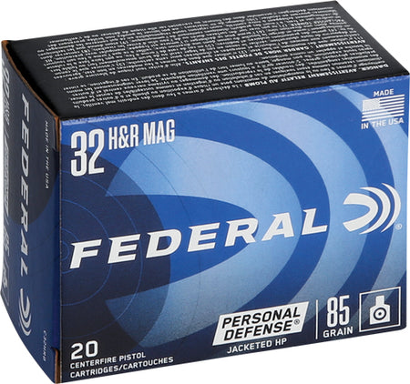 Federal .32 H&R Mag C32HRB Personal Defense Jacketed Hollow Point JHP 85 Grain
