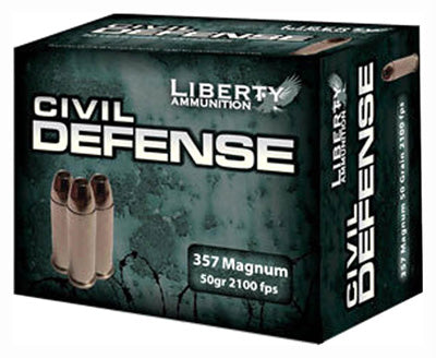 Liberty Ammunition .357 Magnum LACD357030 Civil Defense Protection Lead Free Fragmenting Hollow Point 50 Grain