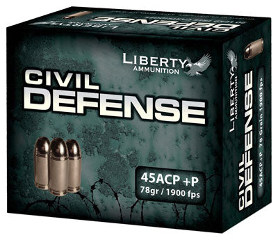 Liberty Ammunition .45 ACP/Auto LACD45013 Civil Defense Protection Lead Free Fragmenting Hollow Point 78 Grain