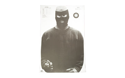 Action Target ANT-4V2-100 Vital Anatomy Training Target, B&W, 23x35 Inches, 100-Pack