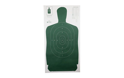 Action Target B-27SGREEN-100 Standard Paper Green Silhouette Target, 24"x45", Box of 100